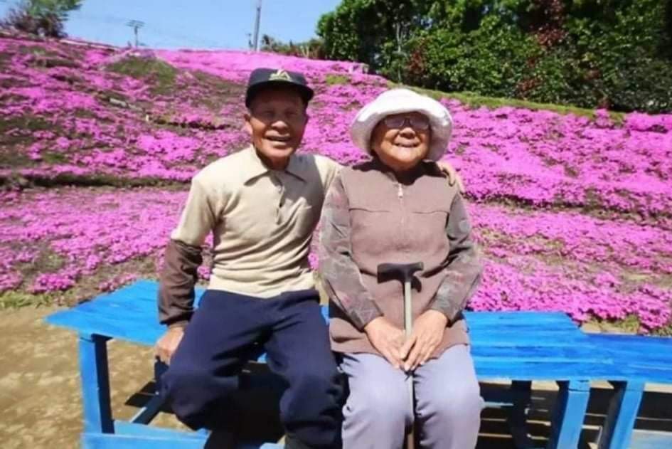 Marido passa 2 anos plantando flores para que esposa cega sinta o cheiro