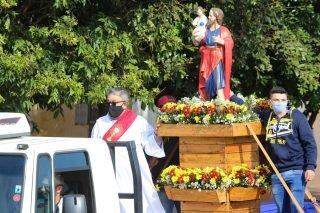 Mesmo com pandemia, caminhoneiros de Dourados foram às ruas homenagear São Cristóvão