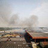 GALERIA: Confira imagens do 2º dia de incêndio no Atacadão em Campo Grande