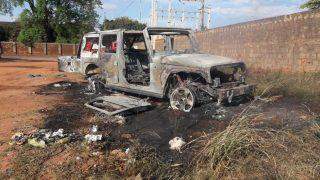 VÍDEO: ‘Carrões' que teriam sido usados em crimes são incendiados na fronteira