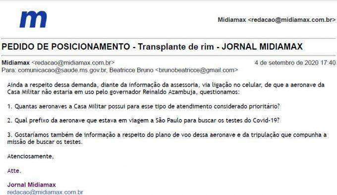 Reinaldo tenta mudar notícia do uso de avião que fez paciente perder rim e leva 'aula' na Justiça