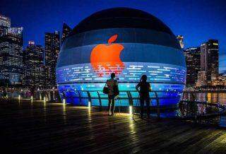 Loja flutuante da Apple em Cingapura será inaugurada em breve.