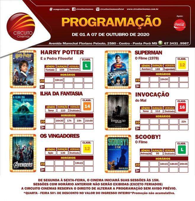 Festival reabre cinema de Ponta Porã com capacidade reduzida e medidas de biossegurança
