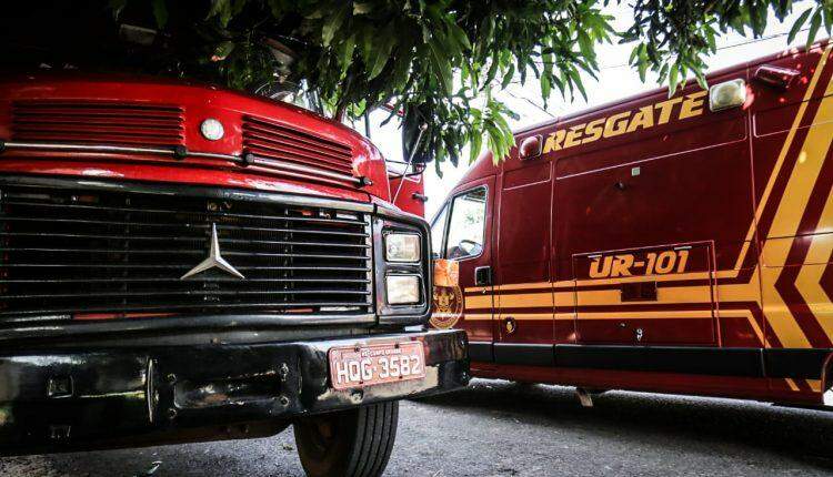 Motorista joga caminhão contra árvore para evitar passar por cima menino em Campo Grande