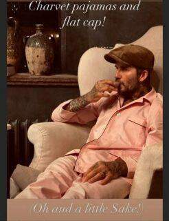 David Beckham ostenta com pijama de R$ 2,5 mil.