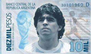 Petição pede que rosto de Maradona esteja em cédula de dinheiro na Argentina