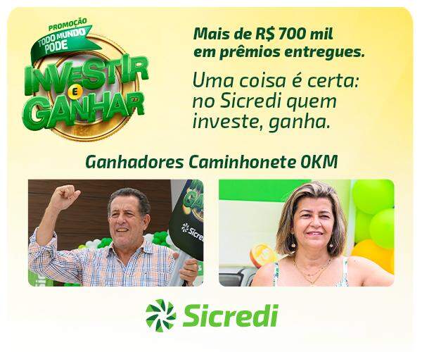 Promoção “Todo Mundo Pode Investir e Ganhar” do Sicredi sorteou mais de R0 mil em prêmios.