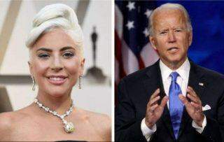 Lady Gaga cantará hino dos Estados Unidos na posse de Joe Biden.