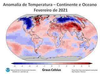 Terra registra fevereiro mais quente dos últimos 142 anos, aponta relatório