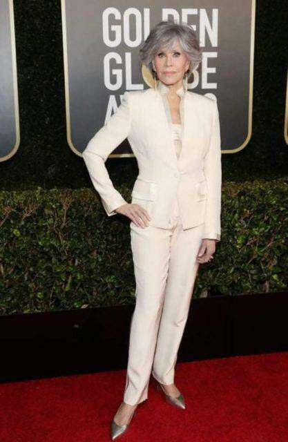 Jane Fonda faz discurso emocionante no Golden Globes Awards
