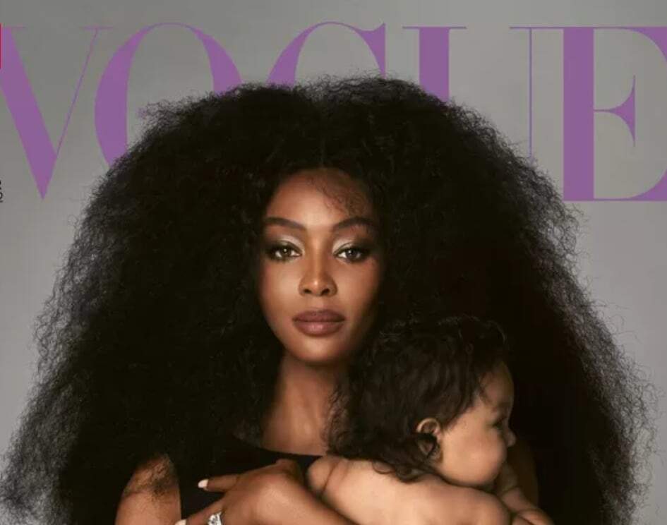 na2 - Naomi Campbell apresenta sua primeira filha ao mundo (na capa da Vogue britânica!)