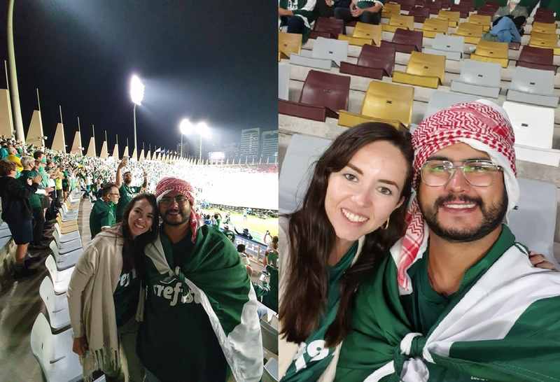torcida palmeiras abu dhabi3 - Em Abu Dhabi, campo-grandenses vão realizar sonho de ver Palmeiras na final do Mundial de perto