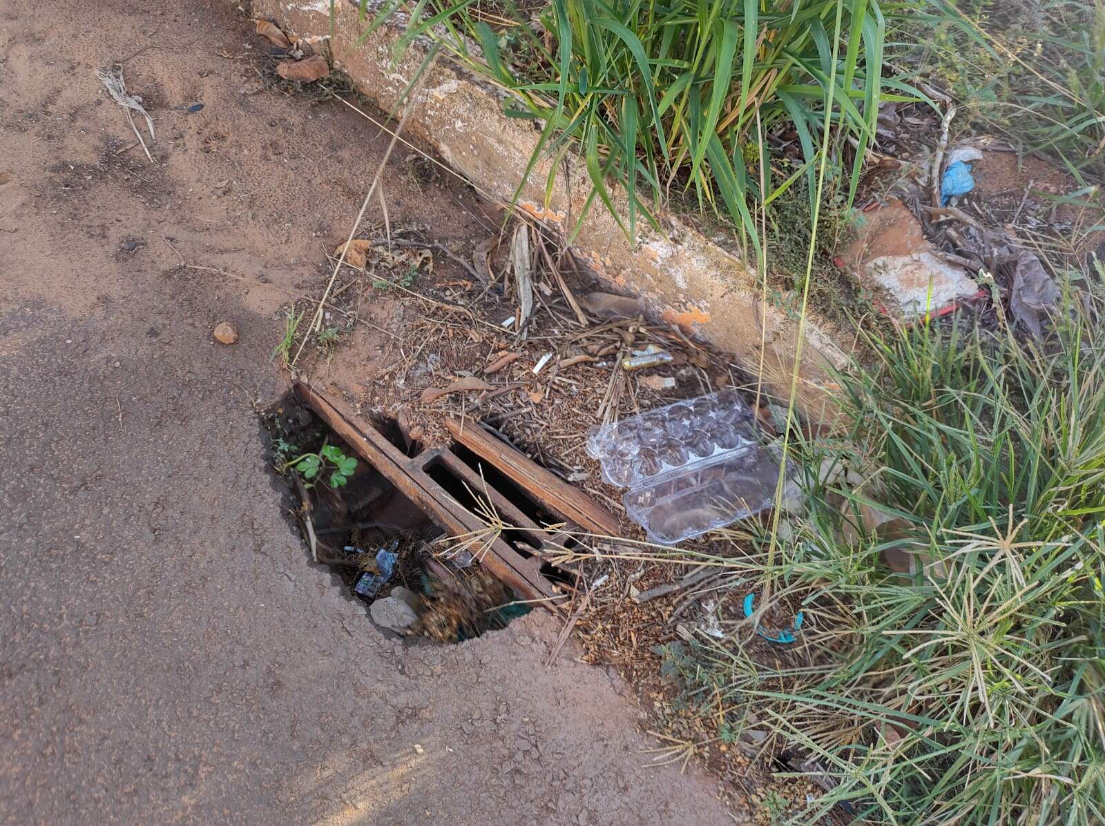 whatsapp image 2022 02 21 at 11.31.40 - Moradores do bairro Aero Rancho reclamam de ruas sujas e com acúmulo de lixo: 'Estão aparecendo muitos escorpiões'