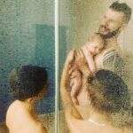 Rodrigo Hilbert posta foto no banho com os filhos: ‘Fernanda, faltou você’