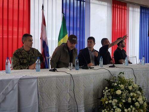 Moro concedeu coletiva de imprensa. Foto. Gcmfron Ponta Porã