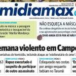 Confira a capa do Midiamax Diário desta segunda-feira, 8 de novembro de 2021