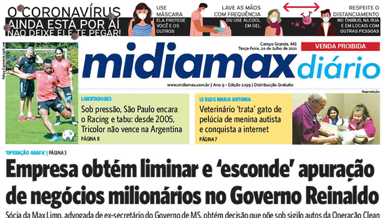 Empresa obtém liminar e ‘esconde’ apuração de negócios milionários no Governo Reinaldo. Leia no Midiamax Diário