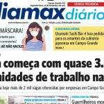 Veja a capa do Midiamax Diário desta segunda-feira, 22 de novembro de 2021