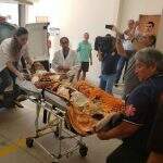 Genro de ex-prefeito baleado chega ao Hospital do Coração em Dourados