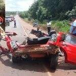 Brasileiro morre em acidente no Paraguai e carro fica destruído