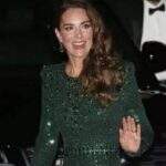 Kate Middleton deslumbra com elegante vestido verde