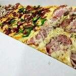 Pizza vendida por metro faz sucesso em bairro de Campo Grande e tem até entrega especial