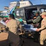 Pacientes ficam presos e são resgatados de helicóptero no Pantanal