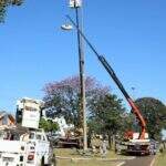 Prefeitura começa instalar lâmpadas de LED em postes da Avenida Afonso Pena