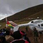 Susto: Helicóptero em que estava Evo Morales faz pouso forçado após decolagem