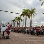 Shopping recebe Papai Noel de helicóptero neste domingo