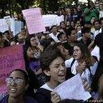 Estudantes protestam contra Bolsonaro no Rio