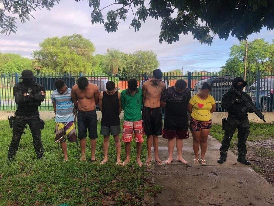Operação prende 7 integrantes de facção ligados ao tráfico de drogas em Porto Murtinho e Campo Grande