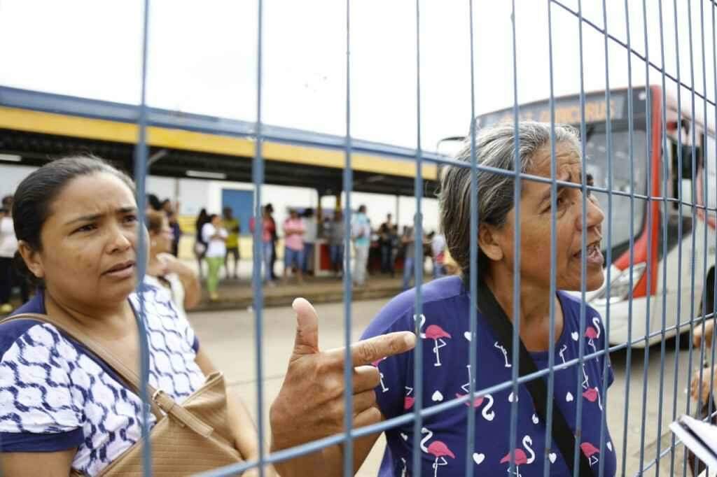 Mulheres que participaram do protesto