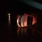 Bêbado provoca acidente entre caminhonete e Ford Ka na MS-316