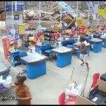 VÍDEO: Queda de prateleiras em supermercado deixa um morto em São Luís, no Maranhão