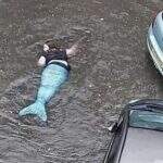 ‘Sereia’ é vista durante enchente na Escócia