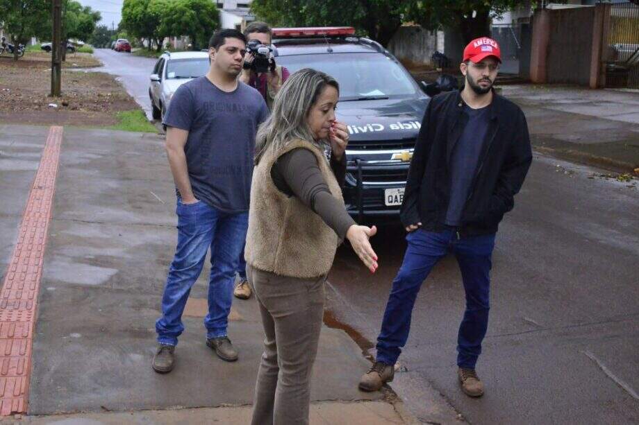 Vereadora acompanhou os policiais no local do acidente. Foto: Divulgação