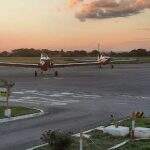 Duas aeronaves foram enviadas para auxiliar no combate a incêndios no Pantanal