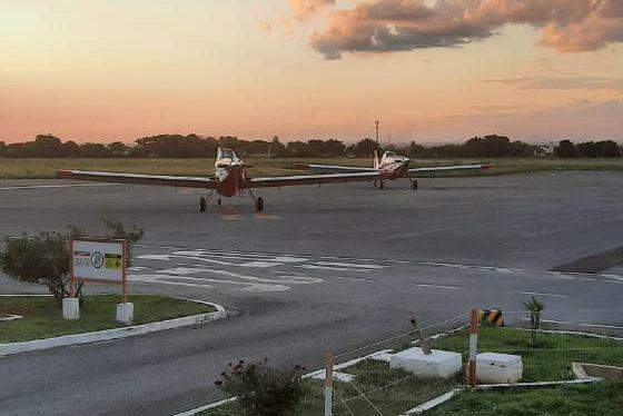 Duas aeronaves foram enviadas para auxiliar no combate a incêndios no Pantanal