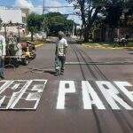 Rua Mato Grosso, no cruzamento com a João Vicente Ferreira, passa a ser preferencial em Dourados