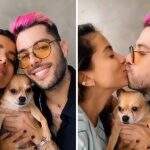Anitta e Gui Araújo trocam beijos fofos nas redes sociais