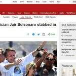 Jornal britânico repercute atentado contra Bolsonaro: ‘polêmico político foi esfaqueado na rua’