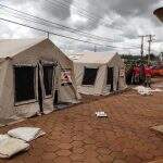 Prefeitura de Dourados instala tendas para pacientes com suspeita de coronavírus na UPA e HV