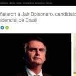 Imprensa internacional repercute atentado contra Jair Bolsonaro