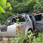 Traficantes abandonam caminhonete carregada de maconha em matagal na fronteira