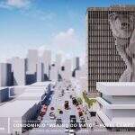 VÍDEO: Transformação de hotel em condomínio deve presentear Centro com mosaico de Manoel de Barros