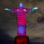 Cristo Redentor ‘vestiu’ a camisa rubro-negra antes de final da Libertadores