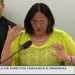 Ministra Damares suspira por namorado de Fátima Bernardes durante Comissão
