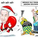 Charge: Papai Noel do MS