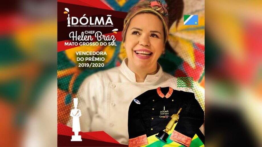 Chefe de Campo Grande, Helen Braz vence Prêmio Dólmã, Oscar da Gastronomia